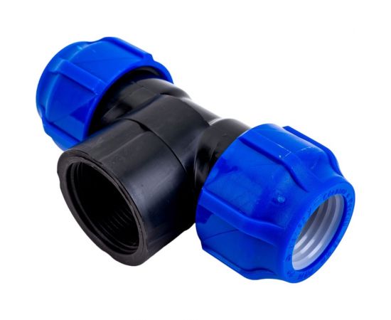 Компрессионный переходной тройник VALFEX ПНД, с внутренней резьбой, 32-1 1/4""-32 1210013211432 – изображение 3