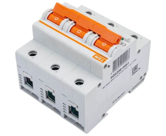 Автоматический выключатель TDM ВА47-125 3Р 63А 15кА С SQ0208-0081 – изображение 5
