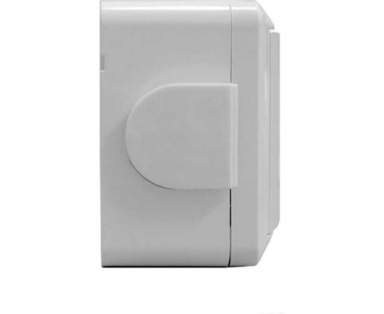 Одноклавишный проходной выключатель UNIVersal Клио IP44, открытой устанвоки, 10А, 220В, белый еврослот К2230 – изображение 2