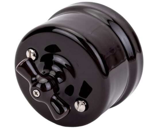 Выключатель BIRONI Лизетта Коричневый 2-клавишный B1-202-02 – изображение 2