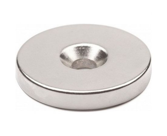 Неодимовый магнит-диск Forceberg 30x5 мм, с зенковкой 5/10, 2 шт. 9-1301023-002 – изображение 5