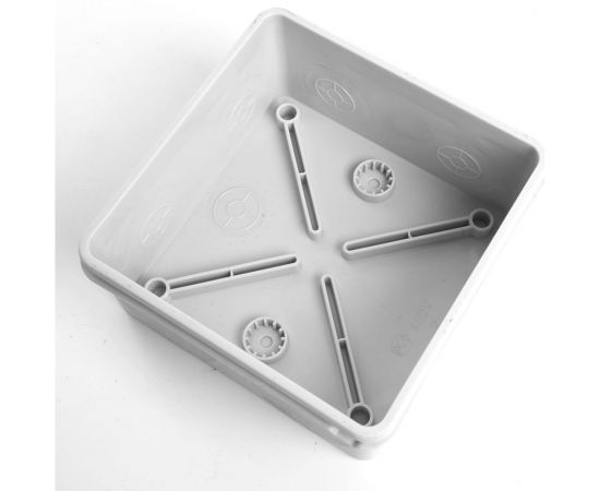 Разветвительная 2х компонентная коробка STEKKER HF 80х80х40мм, 8 вводов, IP67 49197 – изображение 4