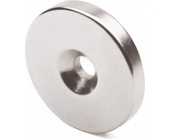 Неодимовый магнит-диск Forceberg 30x5 мм, с зенковкой 5/10, 2 шт. 9-1301023-002 – изображение 4