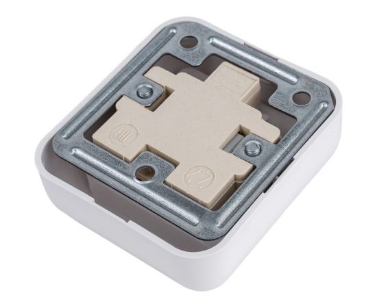 2-клавишный выключатель Schneider Electric открытой проводки Прима 6А IP20 белый A56-029M-BI – изображение 2