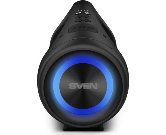 Портативная колонка SVEN АС PS-370 черная, 40 Вт, Waterproof (IPx5), TWS, Bluetooth, FM, USB, microSD, 3600 мА*ч SV-020408 – изображение 10
