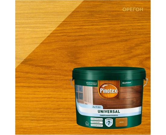 Пропитка 2 в 1 Pinotex UNIVERSAL орегон, 9 л 5620548 