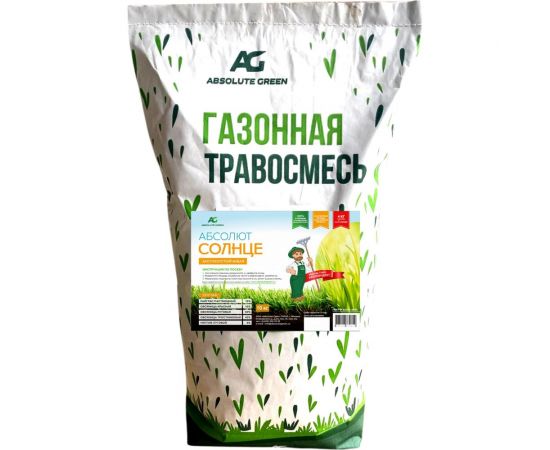 Газонная травосмесь ABSOLUTE GREEN Абсолют Солнце 10 кг 00000000352 