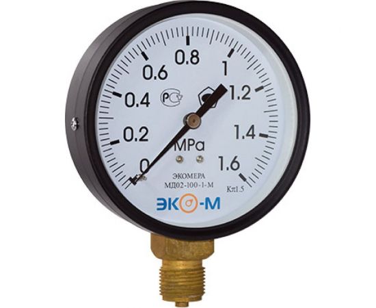 Манометр ЭКО-М Экомера МД02-100-G-1,6МПа 