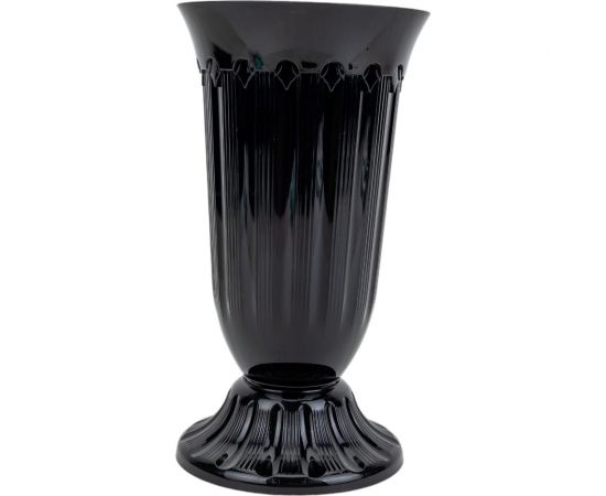 Вазон Эльфпласт Флавия 2 л, черный, 28х15.9 см 038759 
