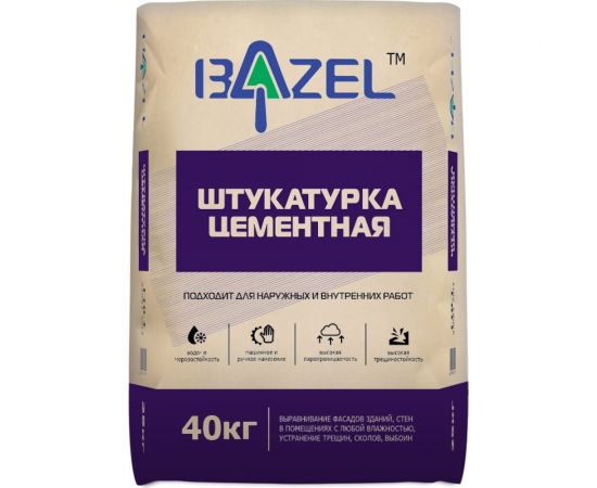 Цементная штукатурка Bazel 40 кг 4673726450105 