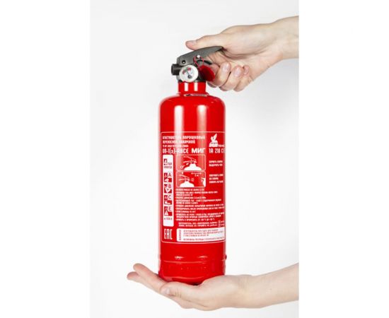 Профессиональный порошковый огнетушитель МИГ ОП-1(з) (1А, 21В, С, Е) 111-101 – изображение 2