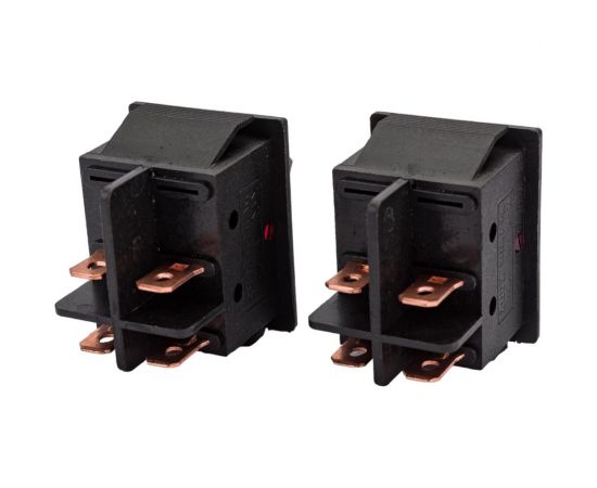 Клавиша Nord-Yada 250V 30А (мощная) красная с подсветкой (4контакта) ON-OFF (2шт в упаковке) 905462 – изображение 5