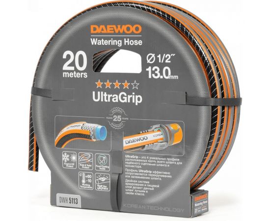 Шланг DAEWOO ultragrip, 1/2"", 13 мм, 20 м DWH 5113 – изображение 7
