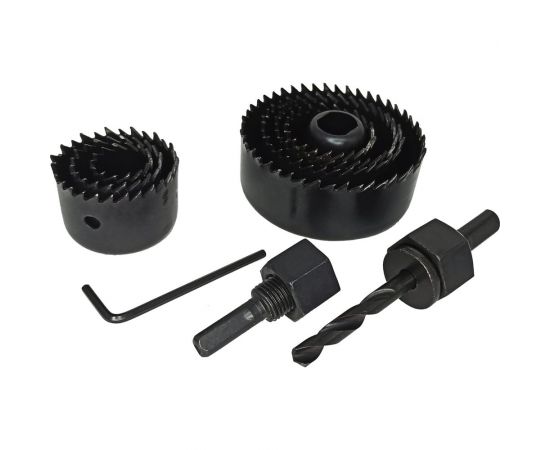 Набор кольцевых пил по дереву 19, 22, 29, 32, 38, 44, 51, 67 мм, 11 шт vertextools 0282-11 – изображение 4