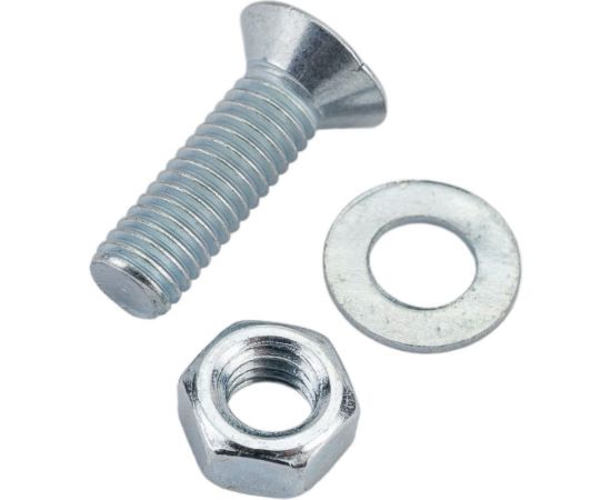 Винт с потайной головкой Невский Крепеж DIN 965 цинк, М5x16 + гайка + шайба, 14 шт. 814061 – изображение 4