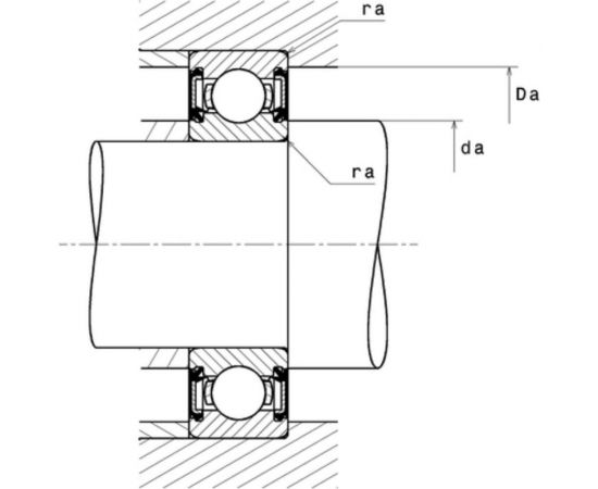 Радиальный шарикоподшипник F&D FUDA 6301-2RS сепаратор из листовой стали, двусторонние контактные уплотнения 12x37x12 6301_2RS – изображение 2
