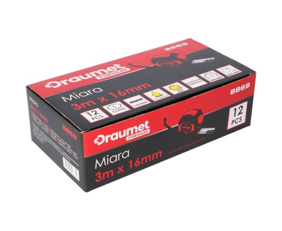 Рулетка DRAUMET PREMIUM 3 м x 16 мм 8869 – изображение 2