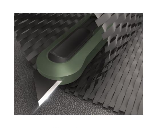Технический нож DELI home series green ht4008l Т-образное лезвие, эксклюзивный дизайн, софттач пластик, безопасная конструкция, подарочная упаковка 112884 – изображение 5
