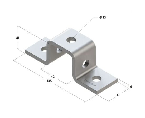 Соединительная скоба TERMOCLIP tcc sc 41x41 4f5 9380002 – изображение 2