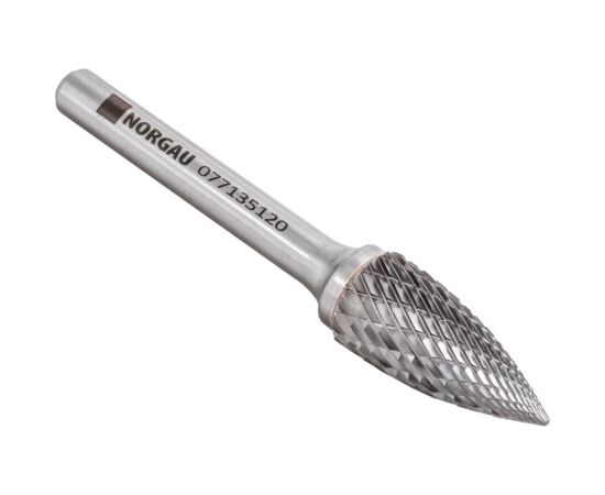 Борфреза твердосплавная форма G (12х25 мм; хвостовик 6 мм) NORGAU 077135120 – изображение 4