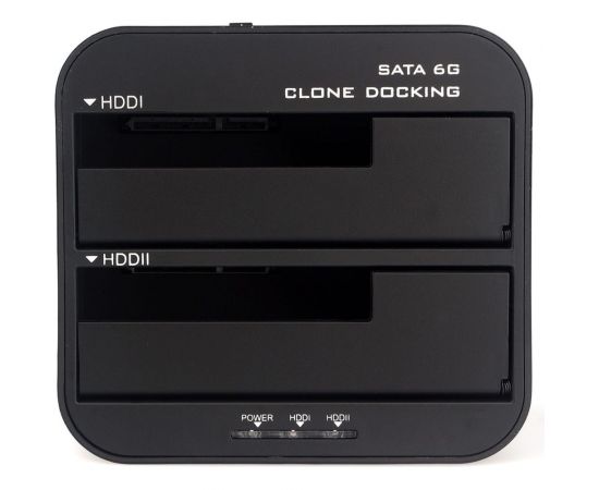 Докстанция AgeStar USB 3.0 2x2.5""/3.5"" SATA HDD/SSD, пластик, черный, UASP, Clone, 3UBT6-6G (BLACK) – изображение 5