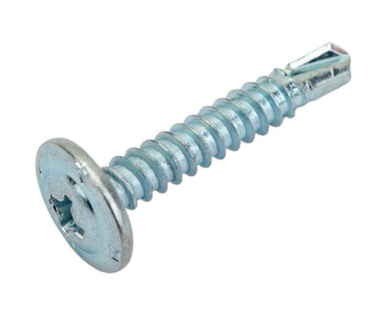 Саморез с прессшайбой Steelfix сверло, 4,2х25, 0.5 кг, 207 шт. ПШС422505 – изображение 3