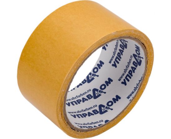 Клейкая двухсторонняя лента УправДом 50 мм, 10 м 243501-50-10 4100003275 – изображение 3