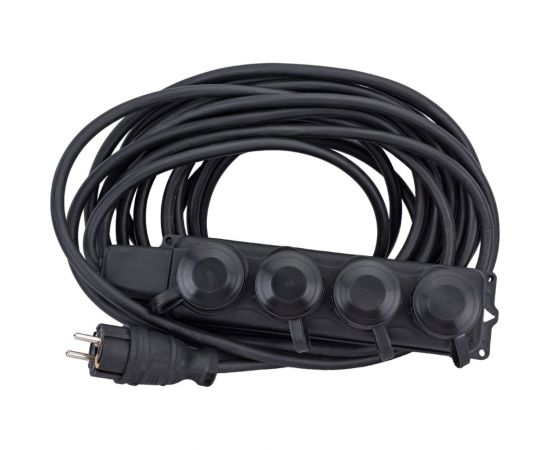 Удлинитель с колодкой Партнер-электро MultiSeason 4гнезда, с заземлением, КГт 3x2,5 16А 10м IP44 ZS119C-410BL – изображение 5