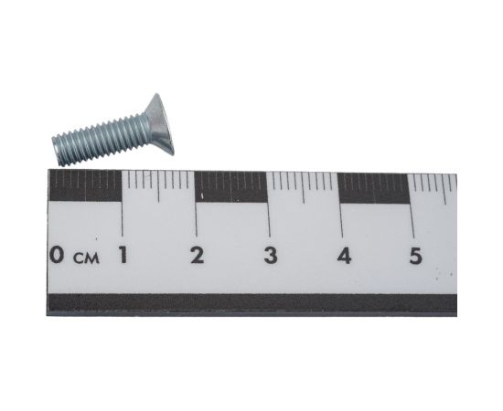 Винт с потайной головкой Невский Крепеж DIN 965 цинк, М5x16 + гайка + шайба, 14 шт. 814061 – изображение 2