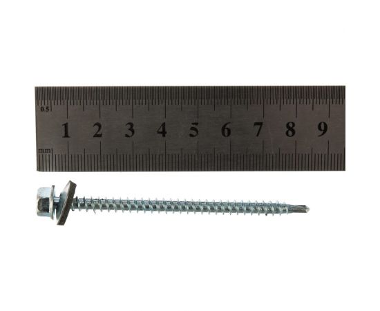 Кровельный саморез Tech-Krep КР ZP сверло 4,8х76 30 шт, коробка с окном 124636 – изображение 4