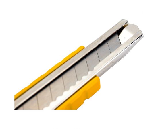 Нож со сменным лезвием Энкор 9мм, металлический корпус 1/24/288 9660 – изображение 4