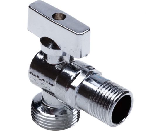 Шаровой кран AQUALINK угловой, с удлиненной резьбой 1/2 нар-3/4 нар Cr B 3970 – изображение 10