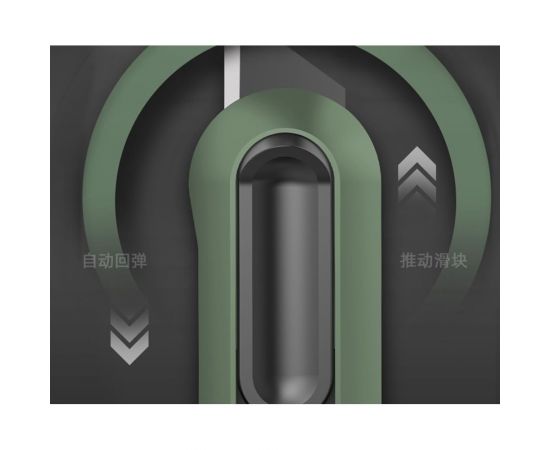 Технический нож DELI home series green ht4008l Т-образное лезвие, эксклюзивный дизайн, софттач пластик, безопасная конструкция, подарочная упаковка 112884 – изображение 4