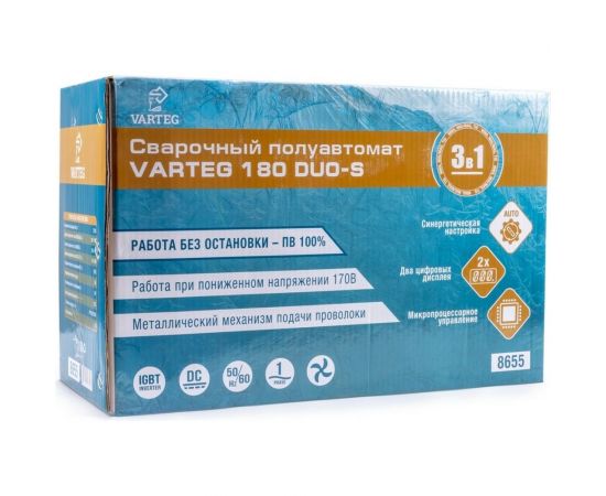 Сварочный полуавтомат VARTEG 180 DUO-S 8655 – изображение 2