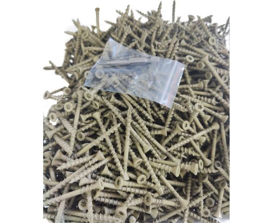 Саморезы для монтажа террас и фасадов Camo Deck Wood Screws 55x4,5 mm, C4, T20 1750 шт., с антикоррозийным покрытием, арт. 551750C4 