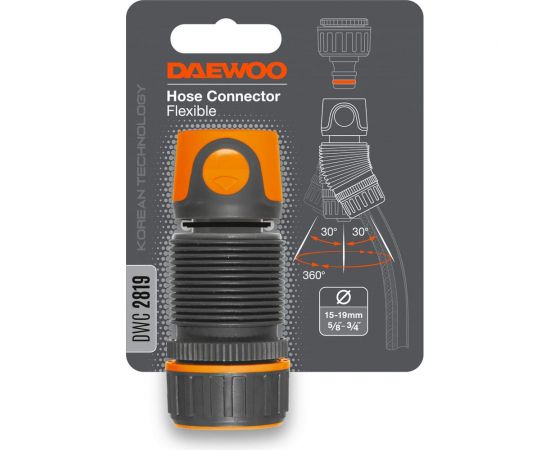 Коннектор гибкий для шланга (5/8”-3/4”; 15-19 мм) DAEWOO DWC 2819 