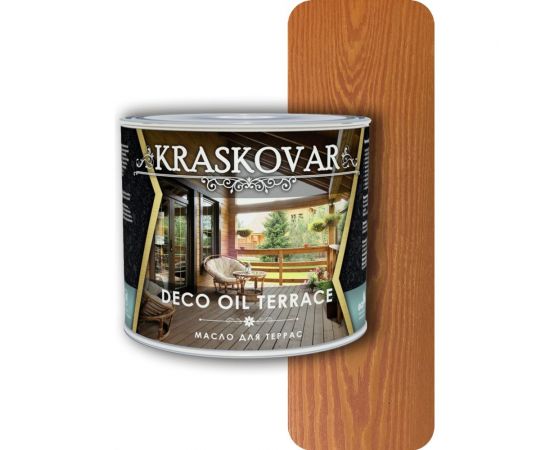 Масло для террас Kraskovar Deco Oil Terrace Лиственница 2,2 л 1139 