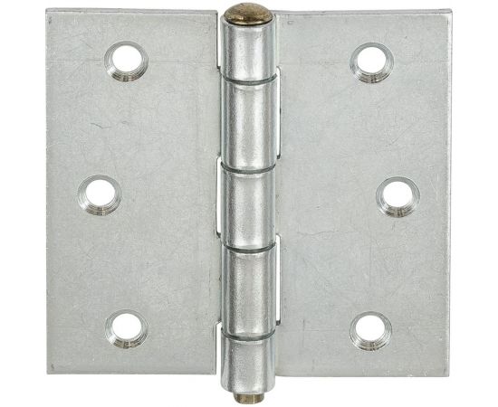 Прямая усиленная разборная петля VORMANN 75х75х1,9 мм, оцинкованная, латунный штифт 00614 075 Z 