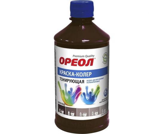 Тонирующая краска - колер ОРЕОЛ шоколад, 0.725 кг 5732 