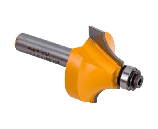 Фреза кромочная калевочная (31.8х16 мм; R 9.5 мм; хвостовик 8 мм) по дереву Энкор 9248 