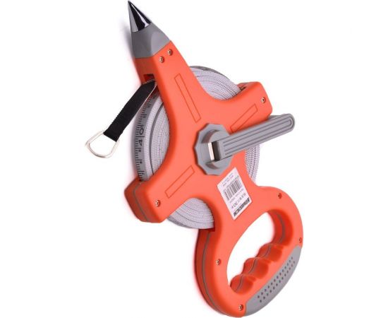 Геодезическая рулетка HARDEN с фибергласовой лентой и открытым корпусом, 30 м. 580213 