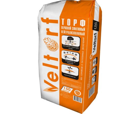 Верховой нейтрализованный торф Veltorf 150 л FP05000021 