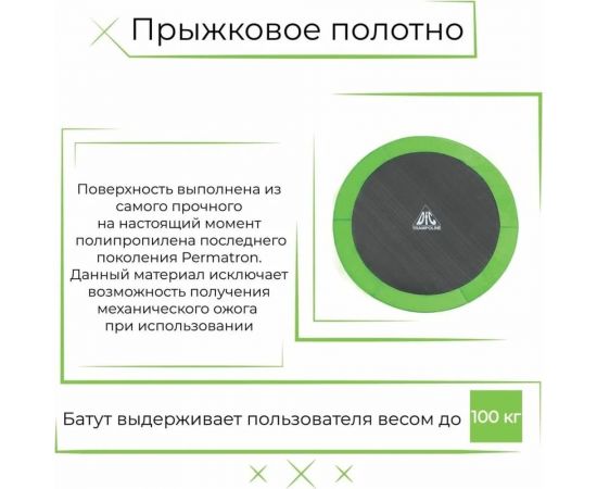 Батут с сеткой DFC Trampoline Fitness 8FT-TR-LG – изображение 2