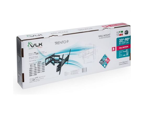 TV кронштейн VLK TRENTO 9 black 51009 – изображение 2