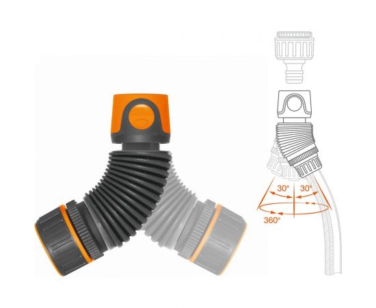 Коннектор гибкий для шланга (5/8”-3/4”; 15-19 мм) DAEWOO DWC 2819 – изображение 2