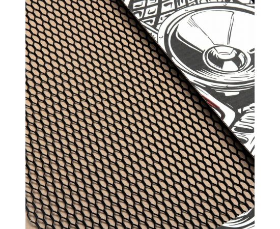 Облицовка радиатора Dreamcar 40x100 см, алюминий, ячейка 10x5 мм, черная DC-000-0002054 – изображение 4