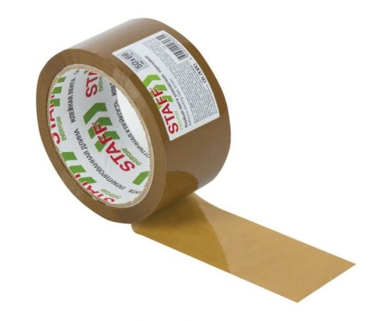 Клейкая лента STAFF 50 мм х 66 м упаковочная, КОРИЧНЕВАЯ ,толщина 40 микрон 440159 – изображение 4