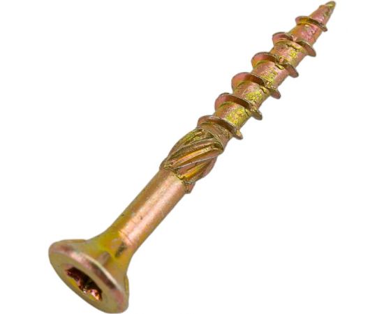 Конструкционный шуруп STARFIX 3,5x30 мм потайной, желтый цинк 500 штук SMC2-43918-500 – изображение 4