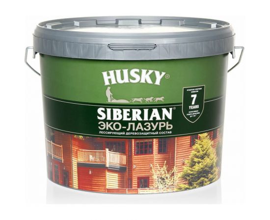 Эко-лазурь HUSKY кофейное дерево 9 л 25222 – изображение 3