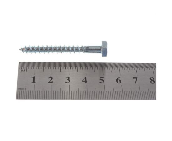 Шуруп с шестигранной головкой Качественный КРЕПЕЖ 6х50, 100 шт. 0300541 КЧ – изображение 2